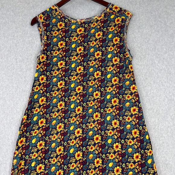 Natural Life Floral Hangout Cotton Sleeveless Midi Dress Size XS/S - Picture 8 of 10